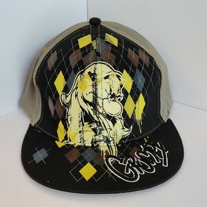 Grumpy  Cap  Fitted Stretch Graffiti Snow White Walt Disney Parks